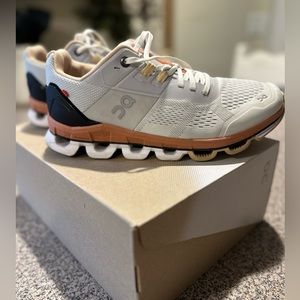 Womens On Cloudace Glacier and Terracotta Running Shoes